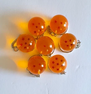 Portachiavi da 1 a 7 stelle Dragon ball Z ambra, set o portachiavi singolo dbz - Foto 1 di 18