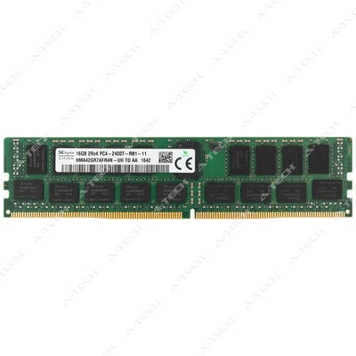 Hynix 16GB DDR4-2400 PC4-19200 2Rx4 ECC RDIMM Server Memory RAM HMA42GR7AFR4N-UH - Image 1 of 2