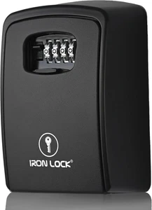 Iron Lock® - XXL Key Lock Box Wall Mount for Keys 4 Digit Combination with Reset - Picture 1 of 12