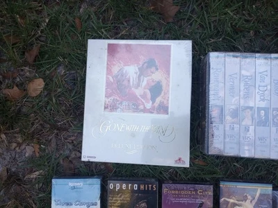Mixed Lot-10 New Sealed VHS Tapes  *Gone W/The Wind, Birds, Artist, History,Ect. - Image 1 of 4