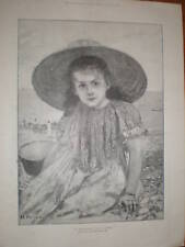 On the Beach H Gervex child print 1894