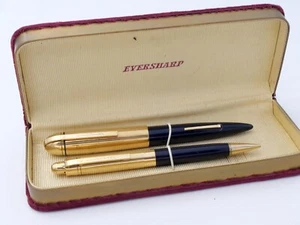 STYLO PLUME & PORTE MINE FOUNTAIN PEN COFFRET EVERSHARP SKYLINE PLUME OR 14 CTS - Bild 1 von 22