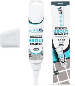 Tile Grout Repair Kit - White Grout Filler, Triple Protection, Fast Drying Fo... - Picture 1 of 1
