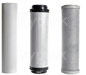 New 10" Water Filter Replacement Set RO Pre Filters Sediment GAC Carbon Block