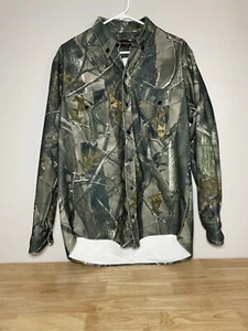 True Timber Camo Mens Size Large Button Up Camo Shirt! Collar Soft With Pockets! - Picture 1 of 14