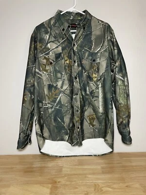 True Timber Camo Mens Size Large Button Up Camo Shirt! Collar Soft With Pockets! - Image 1 of 4