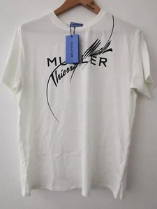 BNWT H&M x Thierry Mugler Star White Logo Print T-Shirt Size Medium * NEW - Picture 1 of 11