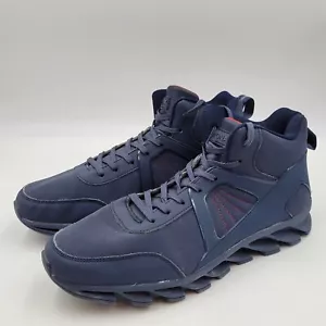 Bronax Mens Blue Athletic Lace up Shoes Sneakers Size EUR 48 Comfort Breathable - Picture 1 of 11