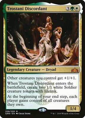 Trostani Discordant 1x FOIL GRN MTG Guilds of Ravnica Mythic MINT green white Trostani Discordant 1x FOIL GRN MTG Guilds of Ravnica Mythic MINT green white