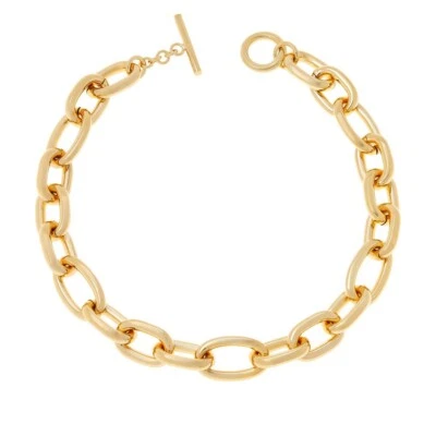 Collar de palanca convertible Bellezza bronce pulido eslabones ovalados Foto 1 de 4