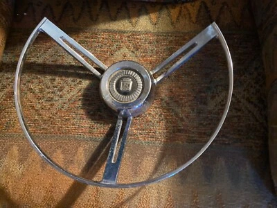 1962 Ford Galaxie Horn Ring Steering Wheel OEM - Image 1 of 4