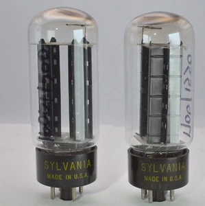 Sylvania 5U4GB Matched Pair Rectifier Tube Hickok 539B Tested - Picture 1 of 6