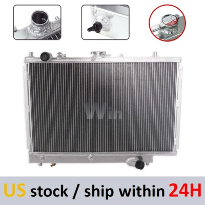 Radiador 2 filas para Mazda 1990-1995 323/1990-1994 Protege 1.6 1.8L todo aluminio Foto 1 de 4