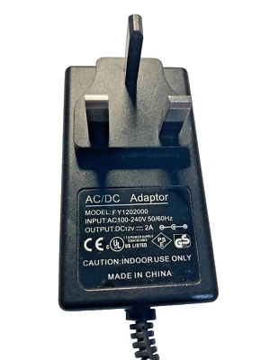 Universal AC/DC Power Supply Adapter Plug Charger Adaptor 12V 2A - Image 1 of 4