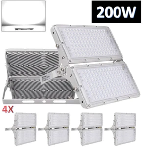 4X 200W LED Exterior Inundador Foco Exterior Impermeable Blanco Frío 230V - Imagen 1 de 12