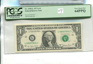 1977 A $1 SAN FRANCISCO CA CURRENCY NOTE PCGS 64 2622T - Picture 1 of 1