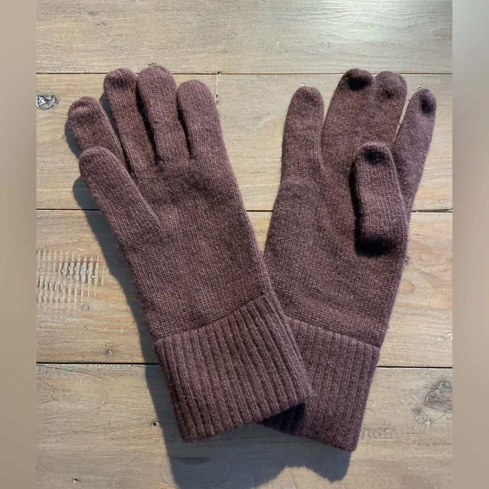 Portolano Hombre 100% Cachemira Guante Mitón Nuevo Sin Etiquetas Foto 1 de 2