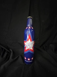 Mountain Dew Limited Edition Aluminum Bottle 2008 Stars & Stripes Blue CAN FULL - Picture 1 of 6