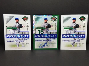 2024 Prospect Edition #141 Yanquiel Fernandez - Green Pulsar Auto Holo (02/25) - Picture 1 of 10