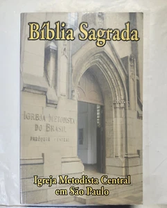 BIBLIA SAGRADA Igreja Netodista Central em Sao Paulo / Paperback Portuguese VG - Picture 1 of 5