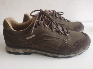 Mens Walking Shoes Lace Up Meindl Bogota LF Size 42 UK 8 Brown Leather - Picture 1 of 19
