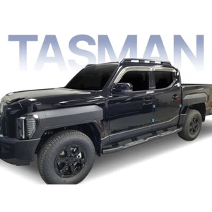 Chrome Side Window Visors Wind Deflector 4p for 2025 2026 KIA Tasman Dual Cab - Picture 1 of 10