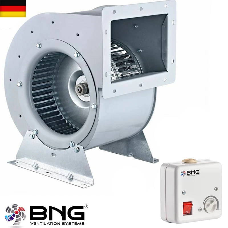 Gastro Airbox Radialventilator Gebläse Axial Radialgebläse 2200m³+Drehzahlregler