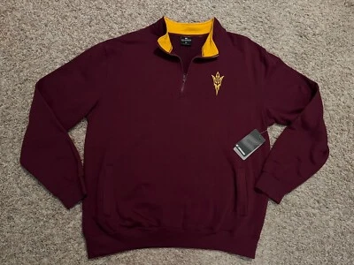 NUEVO Arizona State Sun Devils 1/4 Cremallera Sudadera Pullover - Etiqueta = XL (9425) Foto 1 de 4