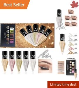 5 Colors Glitter Liquid Eyeliner Kit - Long-Lasting - Waterproof - Eye Makeup