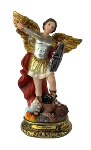 San Miguel Arcangel-St. Michael Arch. 8 Inch Resin Statue |25047-8| New - Picture 1 of 10