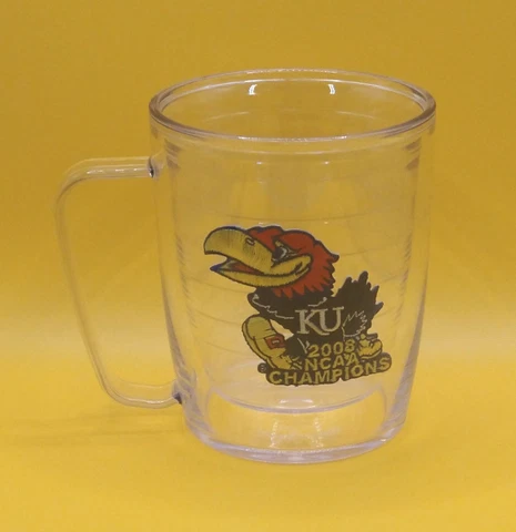 Ku Jayhawks 2008 NCAA Championship Patch Tervis Tumbler 17 Oz Cover
