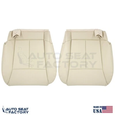 Capas de assento de vinil trigo inferior Infiniti M45 M35 2006 - 2010 compatível com Infiniti M45. 2 peças perfuradas - Imagem 1 de 4