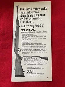 Vintage 1970 Galef BSA Monarch Deluxe Hunting Rifle Print Ad - Picture 1 of 4