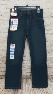 Wrangler Boys Size 7 Regular Straight Fit Flex Jeans Stretch Adjustable Waist - Picture 1 of 13
