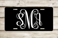 Your Monogram My Initials Front License Plate Vanity Car Tag /Thick Alloy SICR Your Monogram My Initials Front License Plate Vanity Car Tag /Thick Alloy SICR