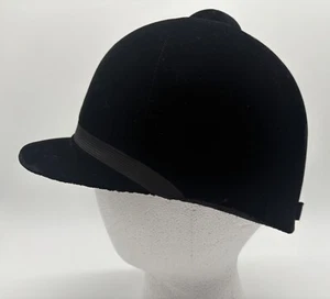 Miller Stockman Equestrian Riding Helmet Velour Black Youth Unknown Size - Picture 1 of 17