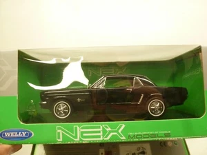 WELLY 12519HW FORD MUSTANG 1964 ½ - BLACK 1:18 - GOOD CONDITION IN BOX - Imagen 1 de 8