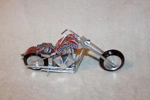 Iron Maiden Trooper Eddie Motorcycle, Aluminum Can Folk Art - Picture 1 of 3