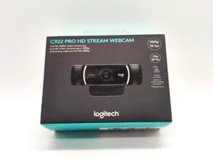 Logitech C922 Pro Stream Webcam avec trépied 1920 x 1080 pixels USB - Noir - Photo 1/2