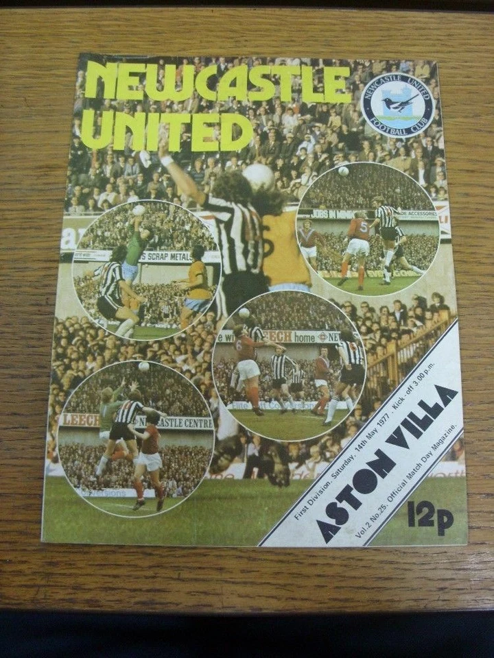 14/05/1977 Newcastle United v Aston Villa  . All UK orders have FREE shipping. - Image 1 of 1