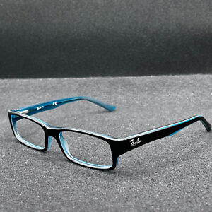 Ray-Ban RB5246 Eyeglasses **FRAME ONLY** Black/Aqua 52-16-135 Used