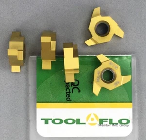 5) TOOL FLO TNEB 33 NGL-40 W.125 On Edge .125” Groove Inserts; GP5C🎯Machinist - Picture 1 of 2