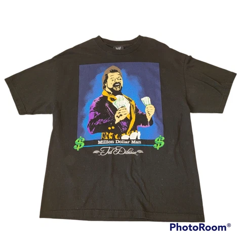 Vtg 2008 Ted Dibiase Million Dollar Man WWE Wrestling Shirt Sz XL Shirt Cover