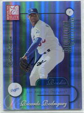 2003 Donruss Elite Recollection Autographs Card #51 Ricardo Rodriguez/75