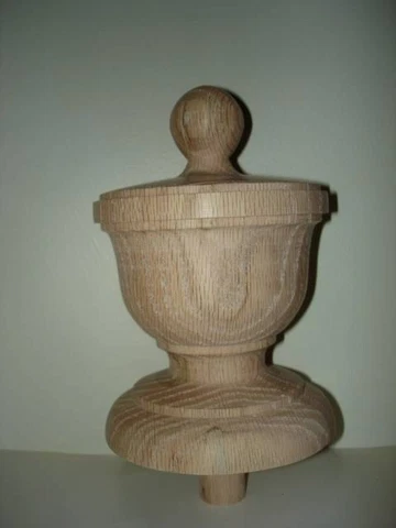 WOOD FINIAL UNFINISHED FOR NEWEL POST FINIAL OR CAP  Finial #48 Cover