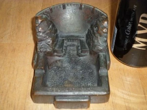 [HOOVER DAM] "BOULDER DAM", CAST IRON METAL ASHTRAY, VINT. USA MADE, #1940's yr. - Picture 1 of 8