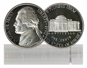 1990-S Proof Jefferson Nickel 40-Coin Roll - Picture 1 of 3