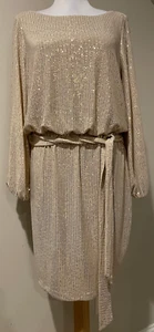 JESSICA HOWARD Womens Gold Evening Occasion Dress NWT $124 - Sz 10 - Picture 1 of 10