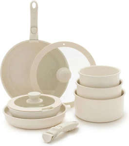Juego de ollas y sartenes de cerámica de 10 piezas - Bild 1 von 12