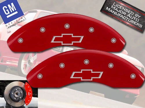 Chevrolet Chevy Sonic 2012-2020 delantero rojo MGP disco de freno pinzas cubiertas pajarita Foto 1 de 4